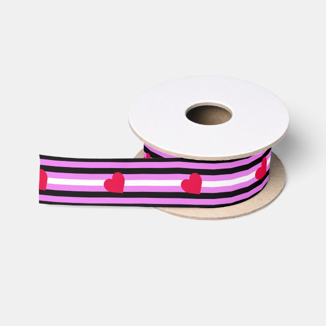 Leather Girl Pride Flag Satin Ribbon (Spool)