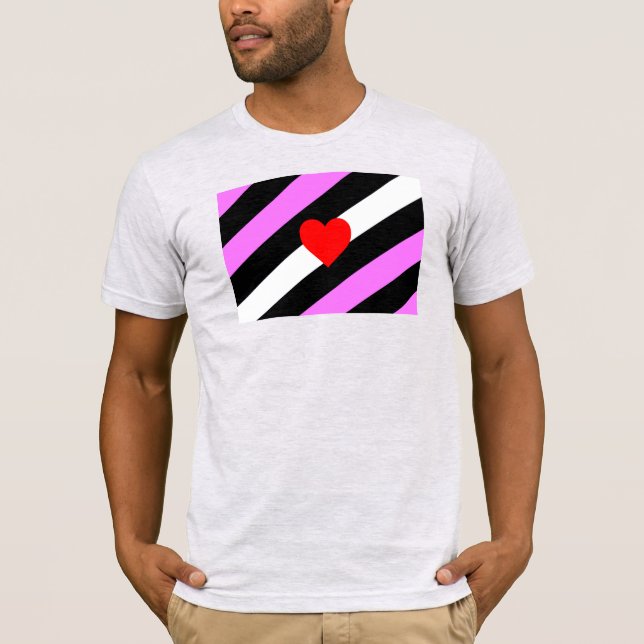 Leather Girl Pride Flag T-Shirt (Front)
