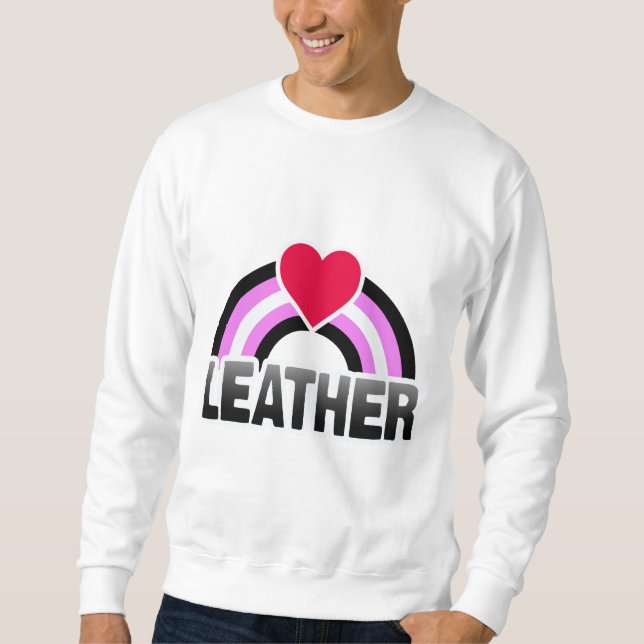 LEATHER GIRL RAINBOW SWEATSHIRT (Front)
