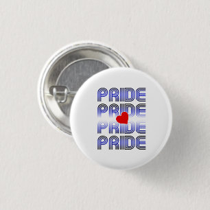 Leather Heart Retro Pattern 3 Cm Round Badge