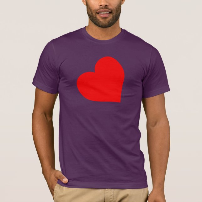 LEATHER HEART SYMBOL T-Shirt (Front)