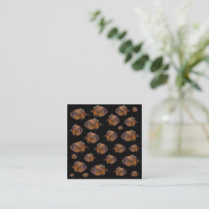 Leather Jacket Fish, Square Business Card