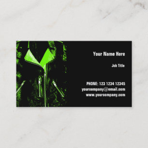 Leather Jacket Green business card horizontal
