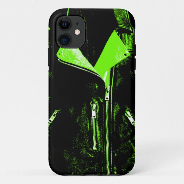 Leather Jacket Green iPhone 5 case (Back)