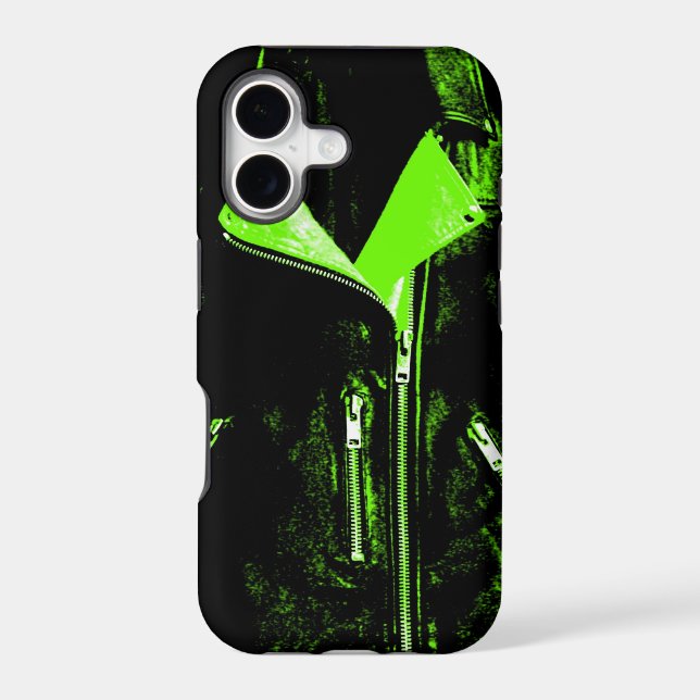 Leather Jacket Green iPhone 5 case (Back)