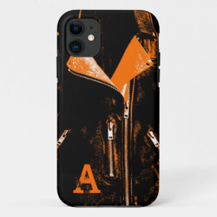 Leather Jacket Orange iPhone 5 case