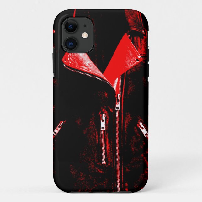 Leather Jacket Red iPhone 5 case (Back)