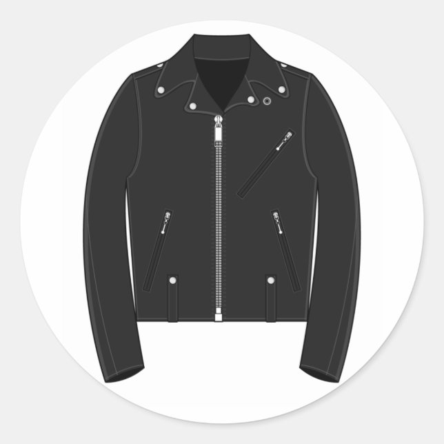 Leather Jacket Sticker (Front)