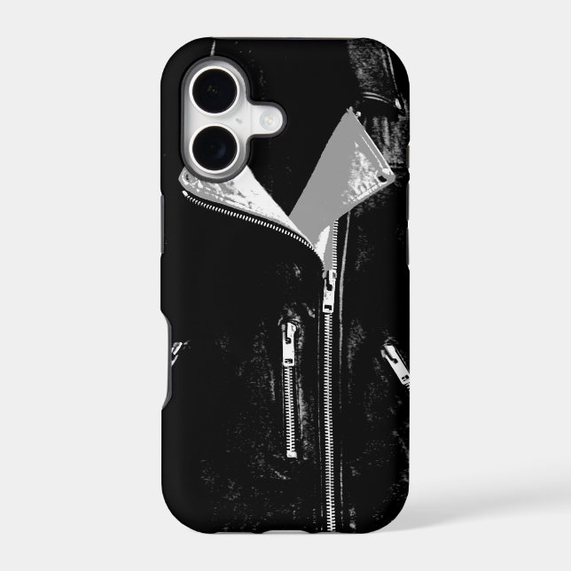 Leather Jacket White iPhone 5 case (Back)