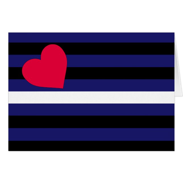 Leather Latex and BDSM Pride Flag (Front Horizontal)