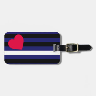 Leather Latex and BDSM Pride Flag Luggage Tag
