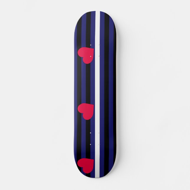 Leather Latex and BDSM Pride Flag Skateboard (Front)