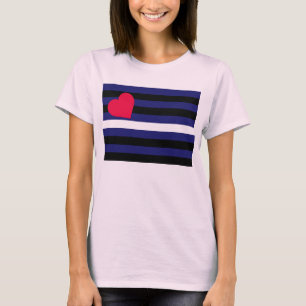 Leather Latex and BDSM Pride Flag T-Shirt