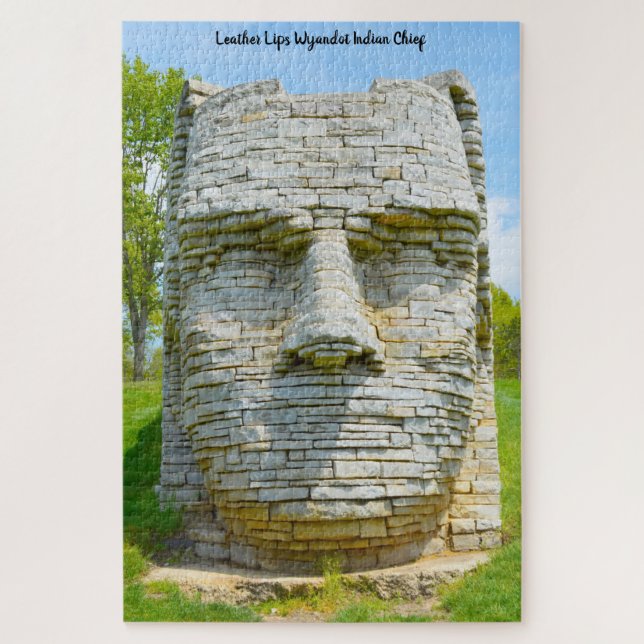 Leather Lips Wyandot Indian Chief Jigsaw Puzzle (Vertical)