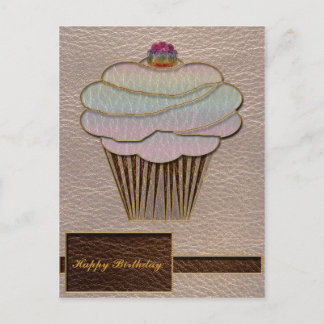 Leather-Look Baking Soft Postcard