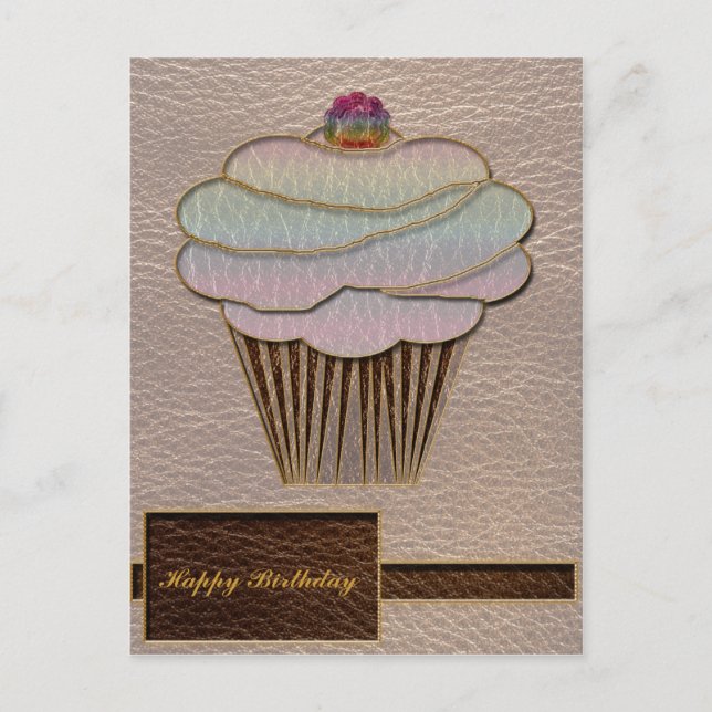 Leather-Look Baking Soft Postcard (Front)