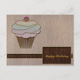 Leather-Look Baking Soft Postcard