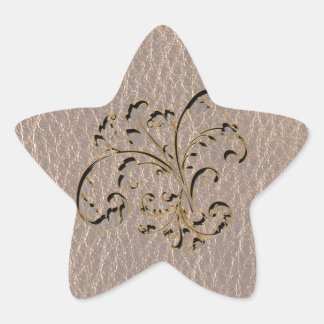 Leather-Look Bouquet 2 Soft Star Sticker