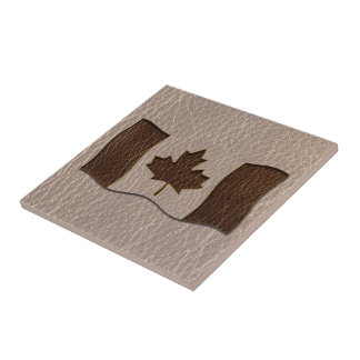 Leather-Look Canada Flag Soft Tile