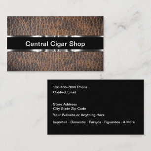 Leather Look Classy Cigar Shop  Appointment Card