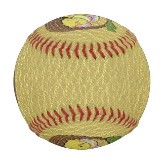 Leather-Look Easter Basket Baseball