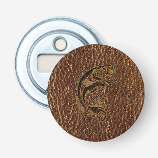 Leather-Look Fish Bottle Opener