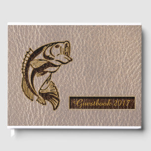 Leather-Look Fish Soft Guest Book