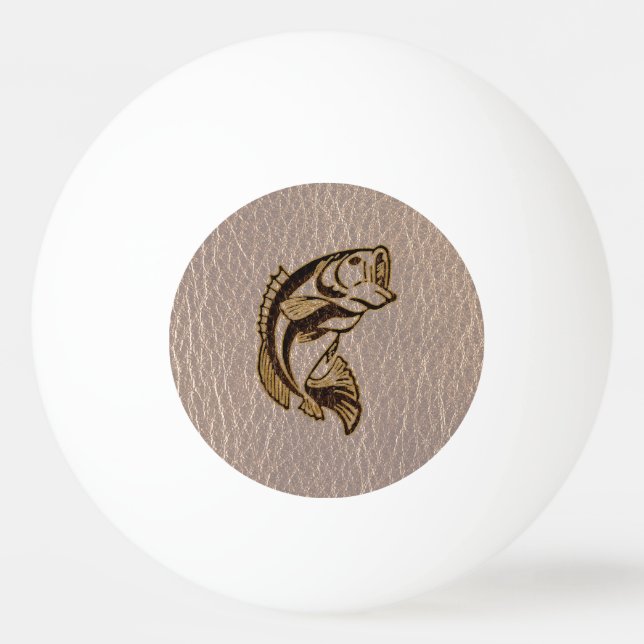 Leather-Look Fish Soft Ping Pong Ball (Back)