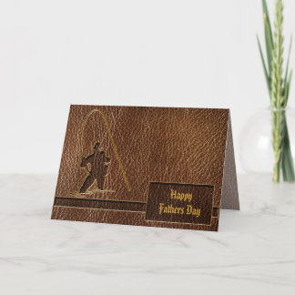 Leather-Look Fisherman Card