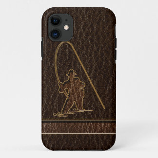 Leather-Look Fisherman Dark Case-Mate iPhone Case