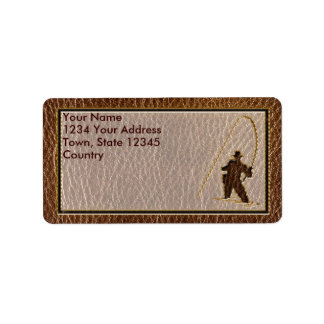 Leather-Look Fisherman Label