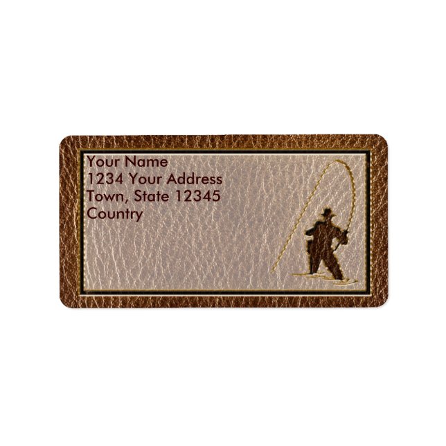 Leather-Look Fisherman Label (Front)