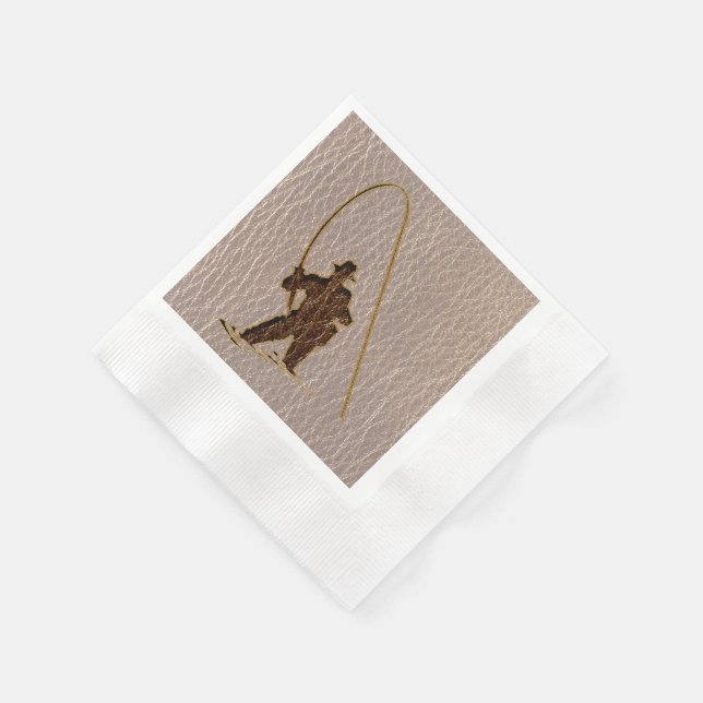 Leather-Look Fisherman Soft Napkin (Corner)