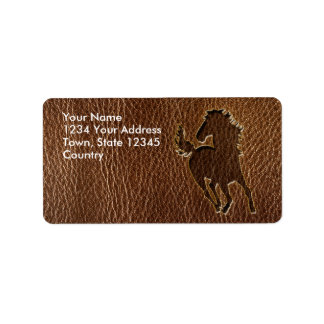 Leather-Look Horse Label