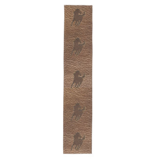 Leather-Look Horse Medium Table Runner