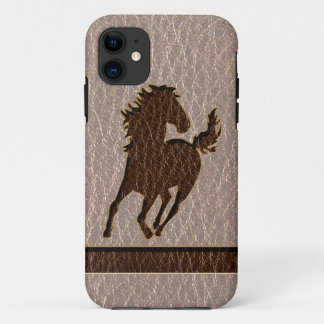 Leather-Look Horse Soft iPhone 11 Case