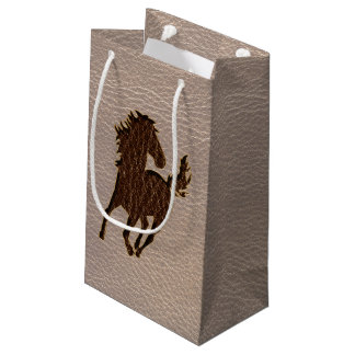 Leather-Look Horse Soft Small Gift Bag