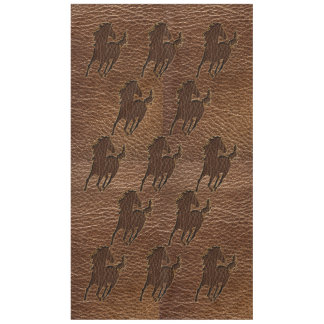 Leather-Look Horse Tablecloth