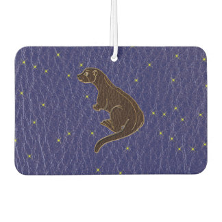Leather-Look Native American Zodiac Otter Car Air Freshener