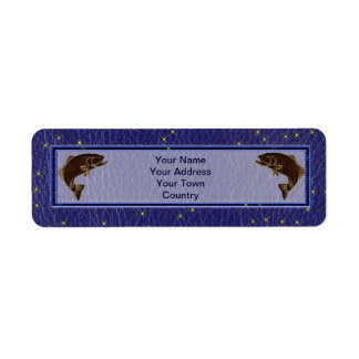 Leather-Look Native American Zodiac Salmon