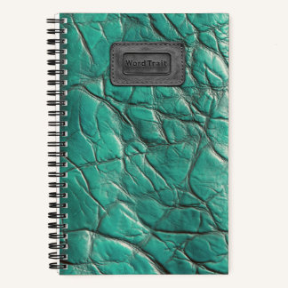 Leather-look Notebook - Caribbean Turquoise 