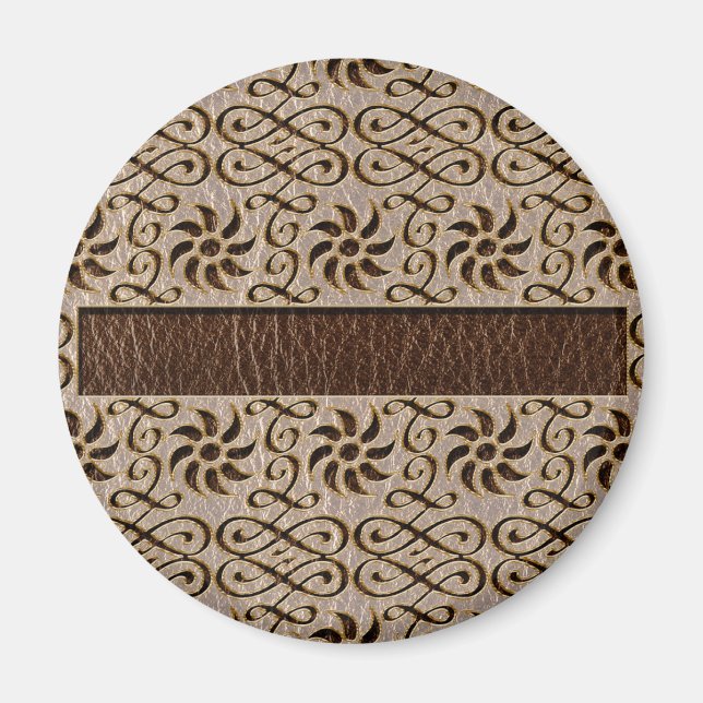 Leather-Look Ornament Soft Magnet (Front)
