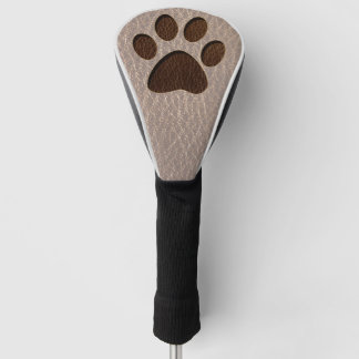 Leather-Look Paw Soft Golf Head Cover