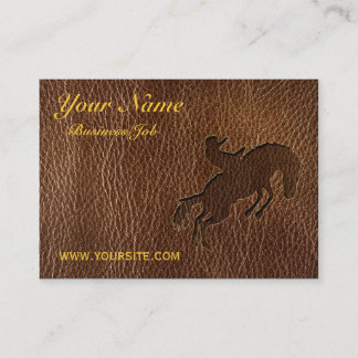 Leather-Look Rodeo Business Card