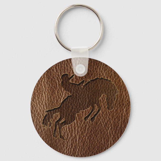 Leather-Look Rodeo Key Ring (Front)