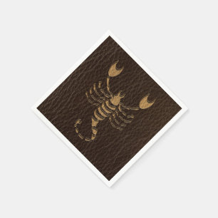 Leather-Look Scorpio Napkin