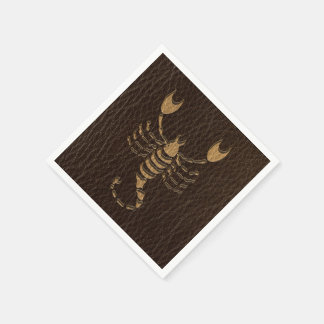 Leather-Look Scorpio Napkin