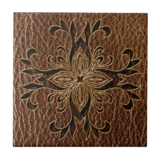 Leather-Look Star Tile
