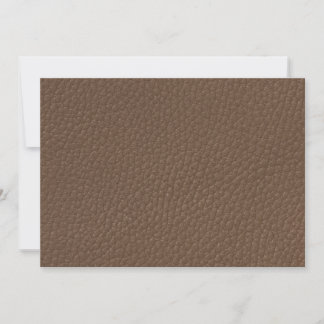 Leather-look texture invitation