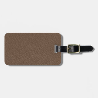 Leather-look texture luggage tag